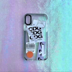 Brand Tag Collage Transparent iPhone Case